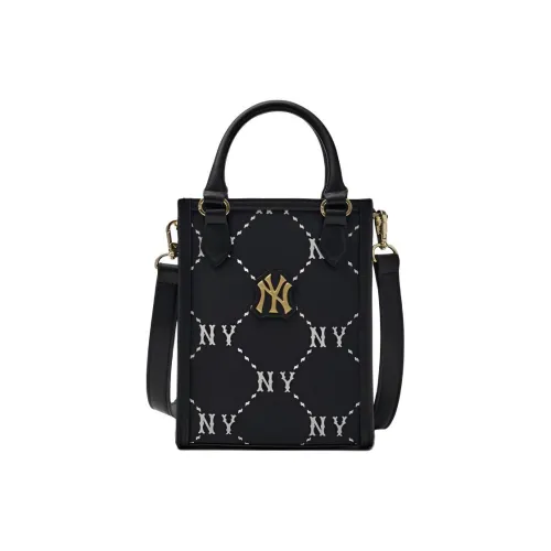 MLB Diamond Monogram Полиэстер Тоут Сумка Сумка для покупок Сумка через плечо Сумка Мини Женская Черная