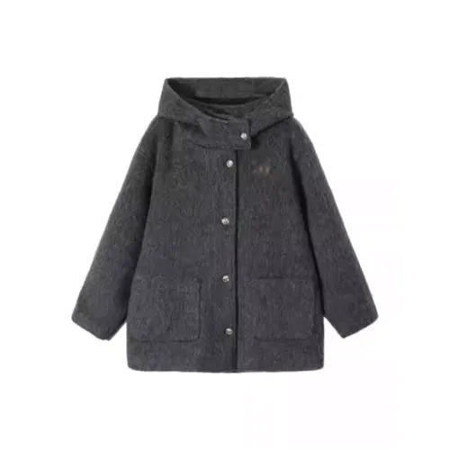 DTLUI Темно-серый Женский Пальто