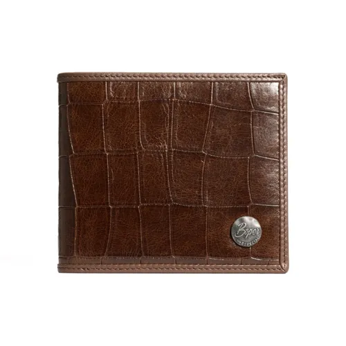 BVP Коровья кожа Кошелек Обычный Унисекс Кофе