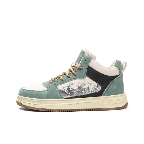 PNKE Термическая Аbrasion-Resistant Slip-Resistant Высокий Топ Скейтбординг Кроссовки Мужские