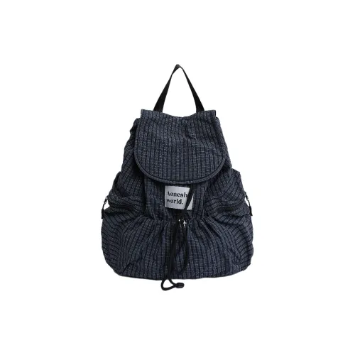 BGAY Nylon Backpack Standard Unisex Dark Gray Black BGAY Нейлоновый рюкзак стандартный унисекс темно-серый черный