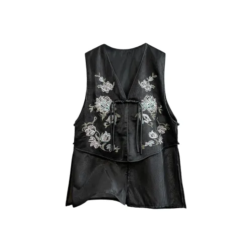 SIBAISHE Черные Женские Жилеты