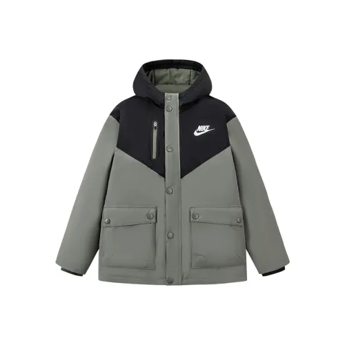 Nike Серый Зеленый KIDS Утеплённые куртки