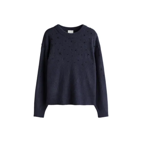 H M Морской Синий Женский Трикотаж