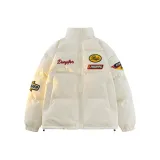 Белый хлопковый пуховик