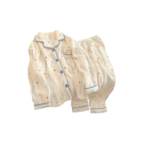 O'MESIK Полосы Щенок Женские Пижамные комплекты