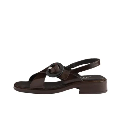 PRADA One Ремень Сандалии Женские Умбра