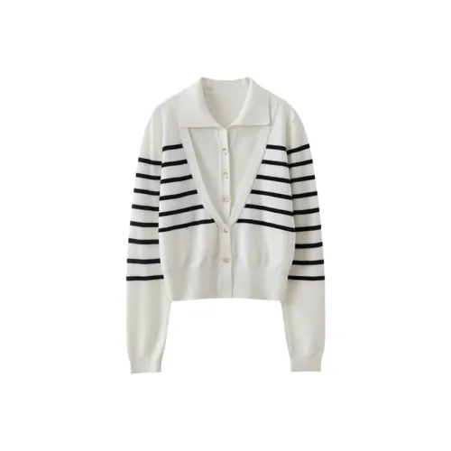 CPYT Черный Белый Женский Свитер