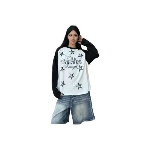 PAZZO Белый и Черный Женские T-рубашки