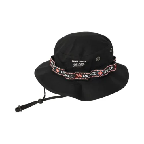 PALACE Хлопковая саржа Bucket Hats Unisex Черный