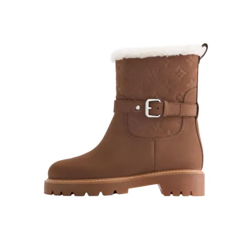 LOUIS VUITTON Territory Короткий Сноубутсы Женские Коричневый