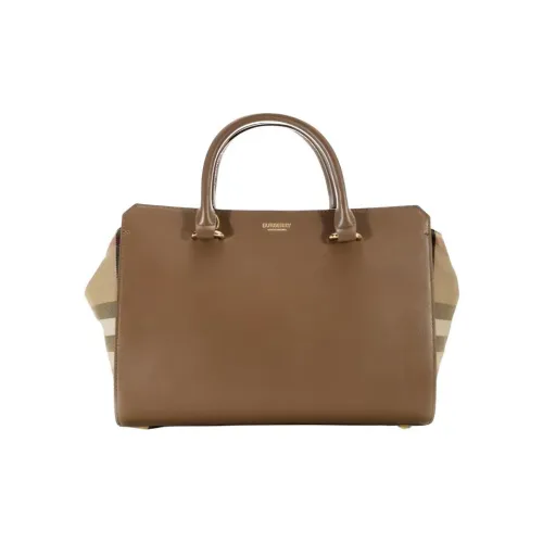 Burberry Кожа Одно Плечо Сумка Маленькая Женская Коричневая