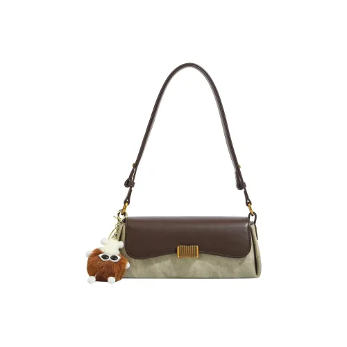 H YXIANG Микрофибра Синтетическая Кожа Плечевая Сумка Женская Зеленая