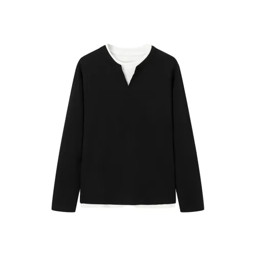 JASON WU Двойной Layer Цветовой блок T Рубашка Мужская