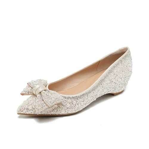 YAFEI XUANYU Без подкладки Обувь 4,5CM Женская Абрикос