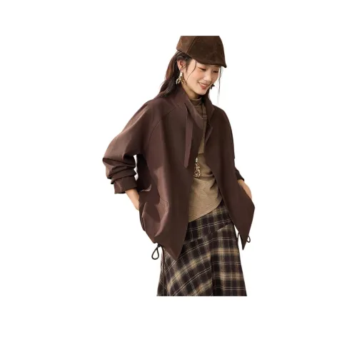 Mo Han Yi Mei Укороченное пальто женское