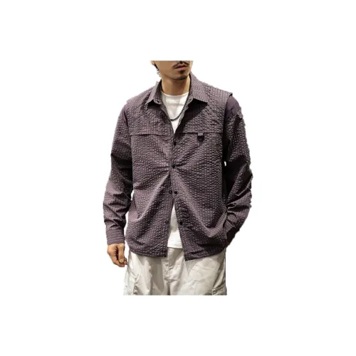 LUJIEBANG Фиолетовый Мужская Рубашка