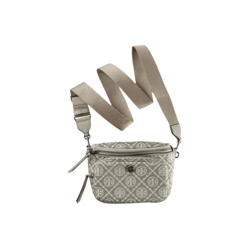 TORY BURCH T Monogram Хлопок Сумка через плечо Мини Женская Серый