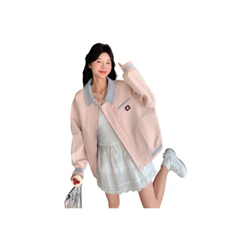 GUOZHEN Розовый Женский Куртки