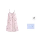 Розовый топ на бретелях с рисунком в виде линии, ночная сорочка, клетчатая коробка