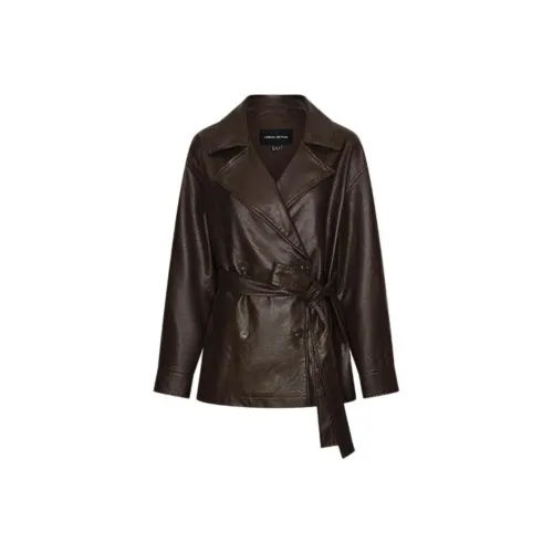 URBAN REVIVO Кофейно-коричневые Женские Куртки