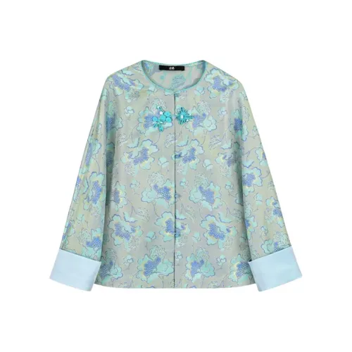 Пион Splendor Передняя планка Топ Женские Топы в стиле Ханьфу