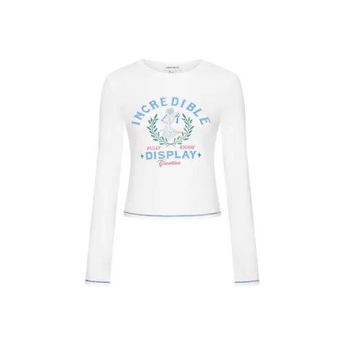 URBAN REVIVO Белый Женские T-рубашки