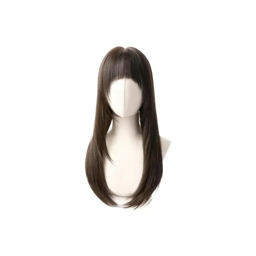 MUYAN Большой Регион Бесшовные Парики Естественный Мокко