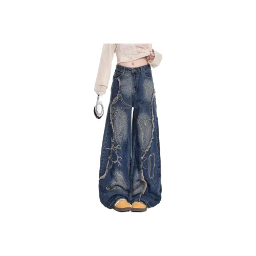 CASTLE WOODS Blue Women's Jeans CASTLE WOODS Синий Женские Джинсы