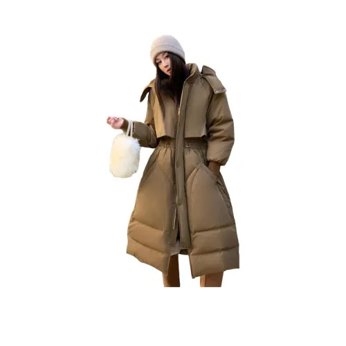 NANING9 Кофе Женские Пуховики