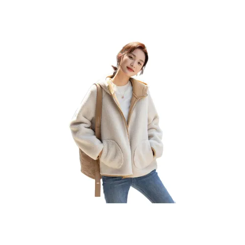 Dme Экрю Женские Бархатные Куртки