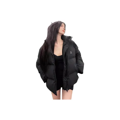 GUOZHEN Черный Женский пуховик