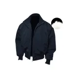 Темно-синий пуховый пиджак [улучшенный, утепленный, термический]