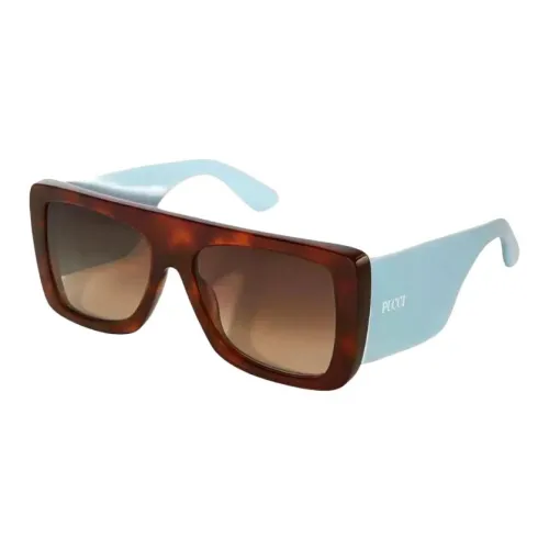 EMILIO PUCCI Прямоугольные Солнцезащитные очки Унисекс Черепаховый