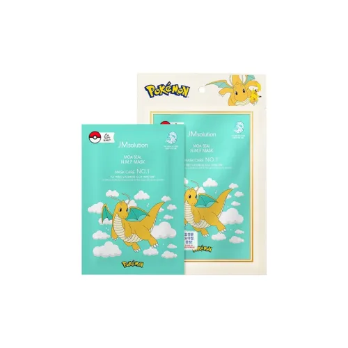JM SOLUTION x Pokemon Perpetual Дракон Dense Repairing Маски для лица Увлажняющие и Гидратирующие