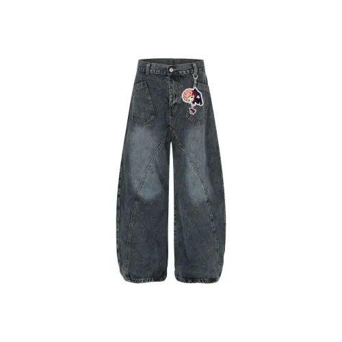 MG Синий Унисекс Джинсы