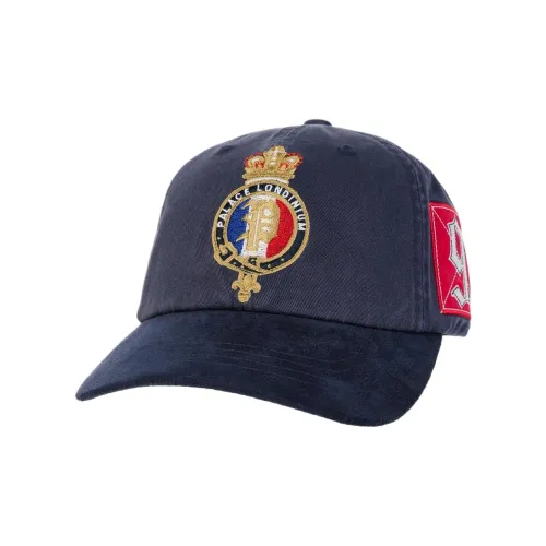 PALACE Washed Cotton Twill Caps Unisex Marine Blue