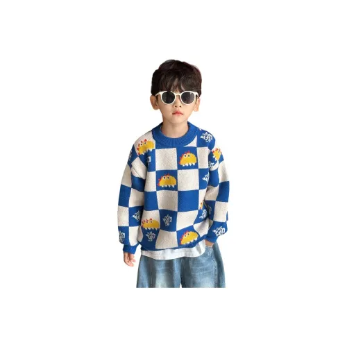 ZHIO Синие Белые Детские Свитера