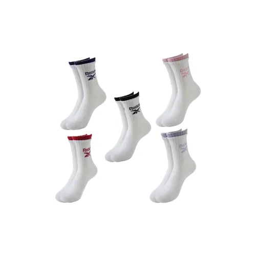 Reebok [5 пар] Смешанные цвета Женские носки MID до икры