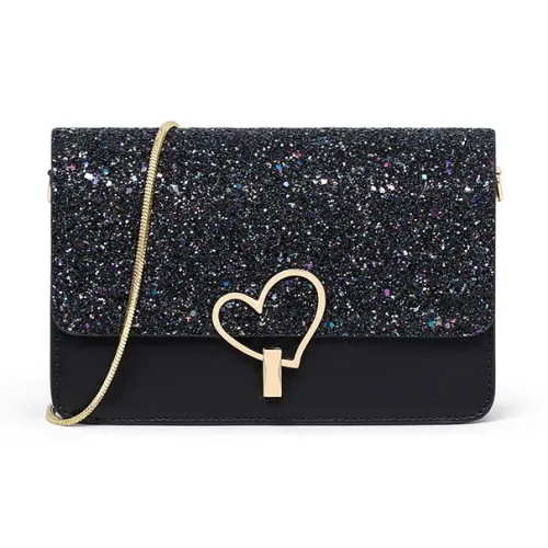 MILLIE'S Коровья кожа Сумка через плечо Стандартная Женская Черная