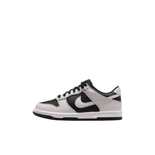 Nike Dunk Low Топ Детские Скейтбординги Белый Черный Унисекс