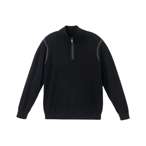 Mr.Bu Черный цвет рояля Мужские Свитера