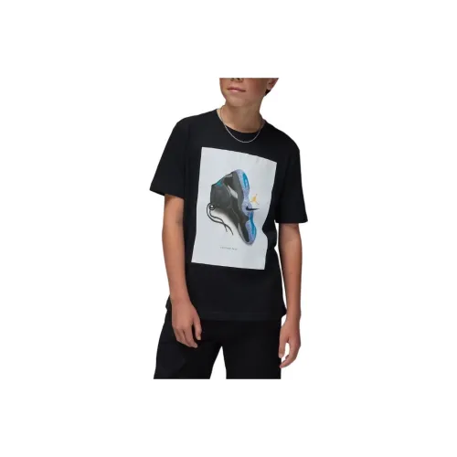Джордан AJ11 Черный Kids T-рубашки