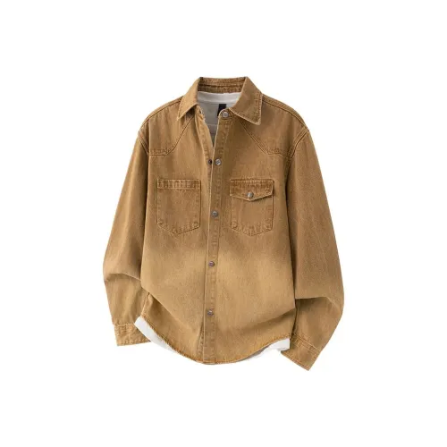 UKTK Светло-коричневые Мужские Рубашки