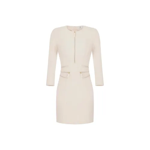 Elisabetta Franchi Длинное платье с длинными рукавами женское