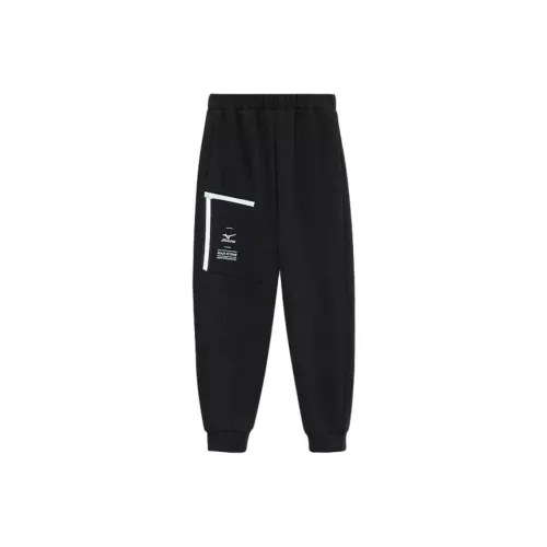 Mizuno Черные Детские Тренировочные Штаны