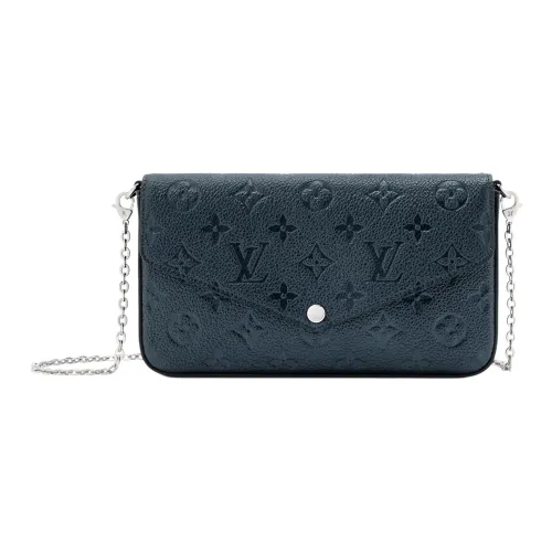 LOUIS VUITTON Pochette Felicie Сумка через плечо из коровьей кожи Унисекс Черная