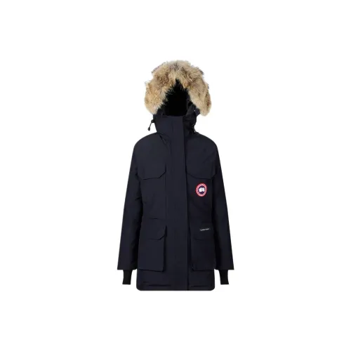 Canada Goose Expedition Series Пуховик PARKA Пальто Европейская версия Зимний Женские Темно-синий