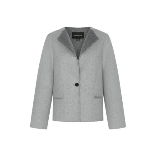 URBAN REVIVO Светло-серый Женский Куртка