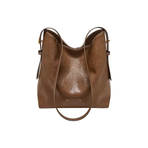 OUBOTE Сумка через плечо из коровьей кожи стандартная женская цвет сандаловый коричневый следы красного черного нефрита